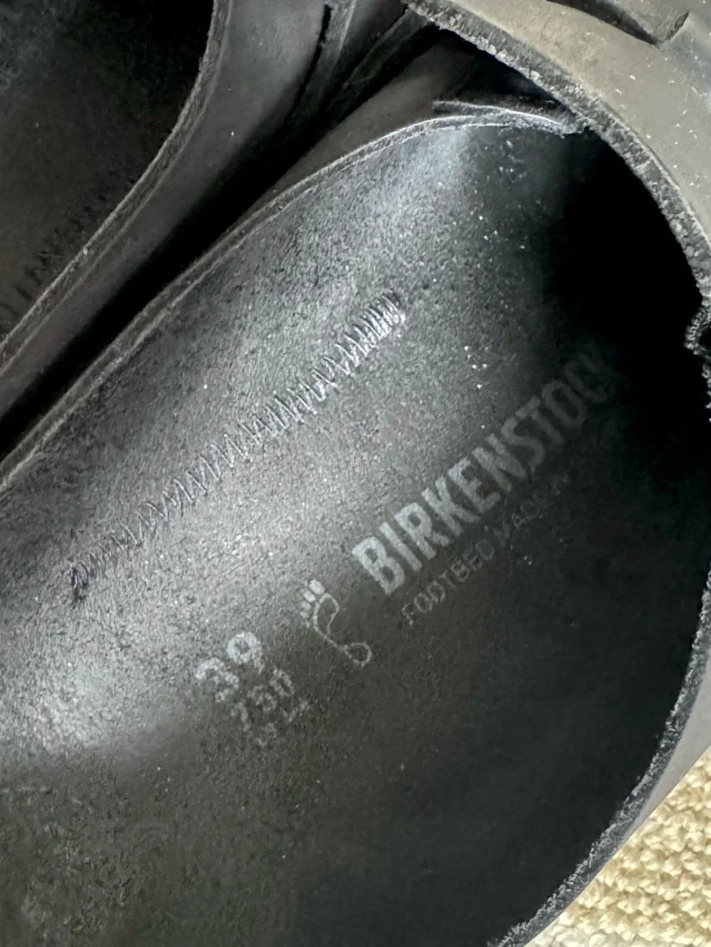 Birkenstock Buckley Clog Black Leather Buckle EU 39 (US 8-8.5) - Picture 11 of 17